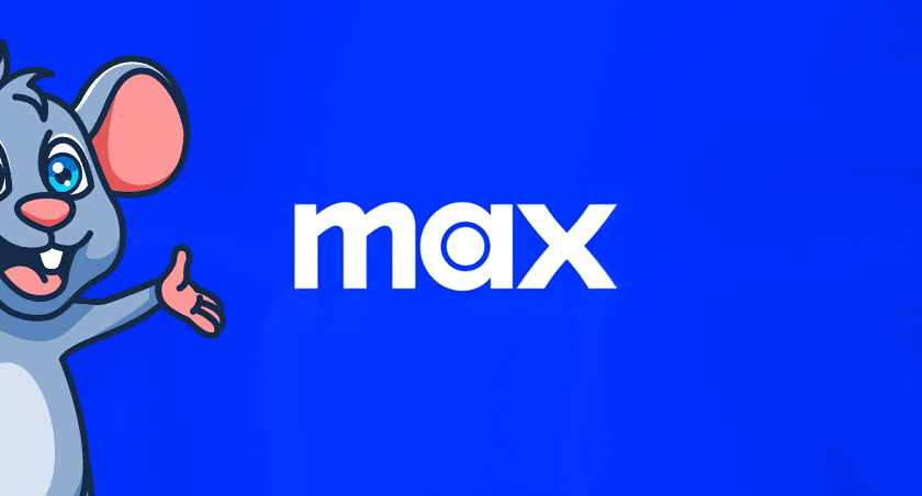 HBO Max logo alongside GadgetMouse mascot