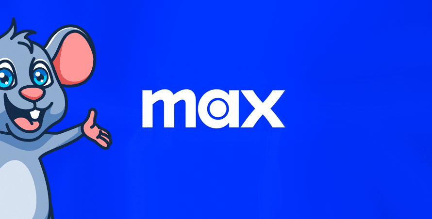 HBO Max logo alongside GadgetMouse mascot