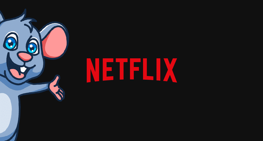 Netflix logo and GadgetMouse mascot