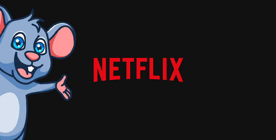 Netflix logo and GadgetMouse mascot