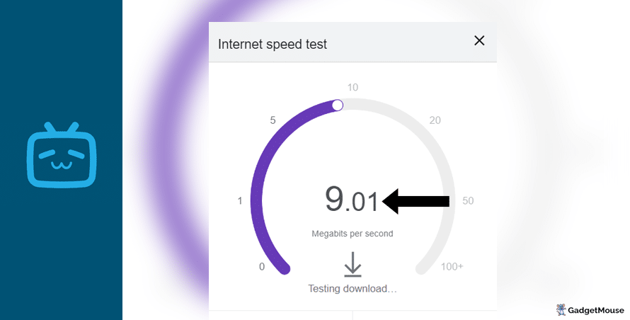Bilibili internet speed test
