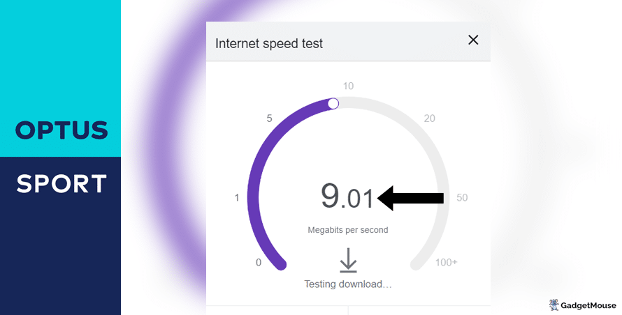 Check your internet speed before using Optus Sport