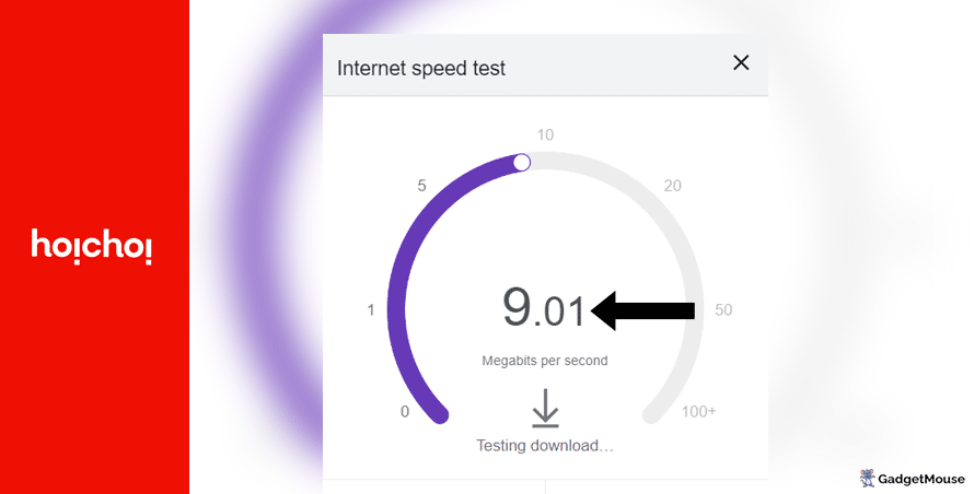 Hoichoi internet speed
