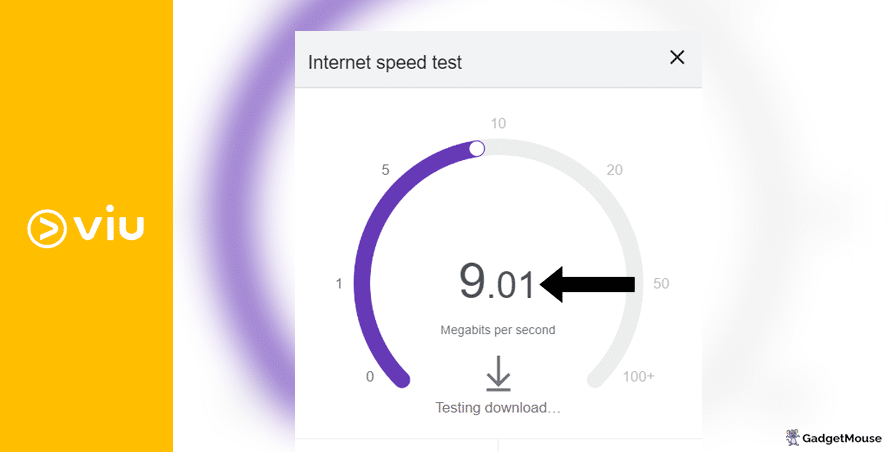 Internet speed and Viu