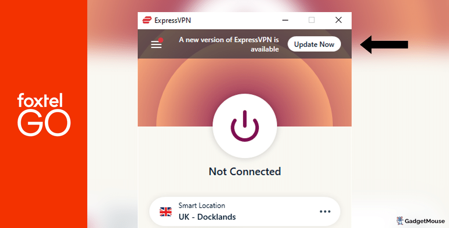 Update VPN to use Foxtel Go