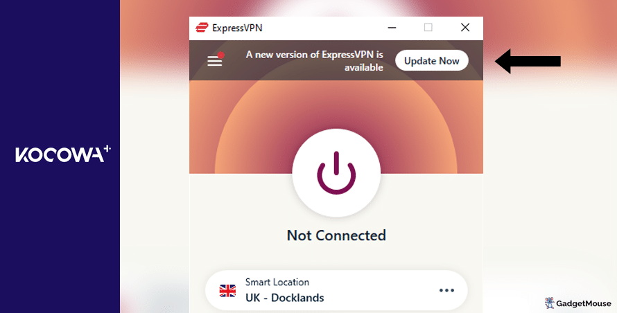 Update VPN to use KOCOWA+