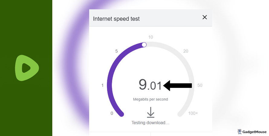 Rumble check internet speed