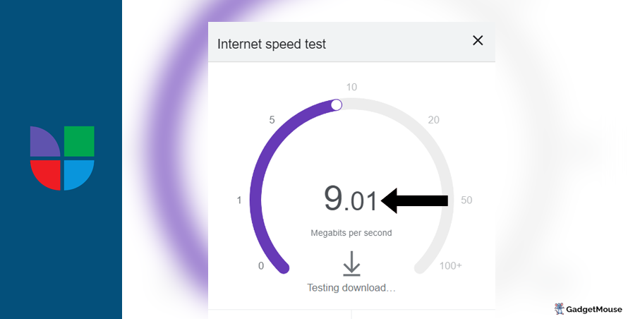 Speed test for Univision