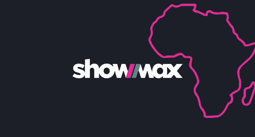 Showmax logo and map of Africa